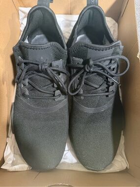 adidas Men's Black Knit Running Sneakers